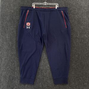 Auburn Tigers Pants Mens 5XL Navy Blue NCAA Football ColdGear Ankle Zips Joggers